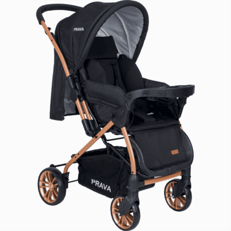 PRAVA DREAM ÇİFT YÖNLÜ BEBEK ARABA (GOLD KASA-SİYAH)