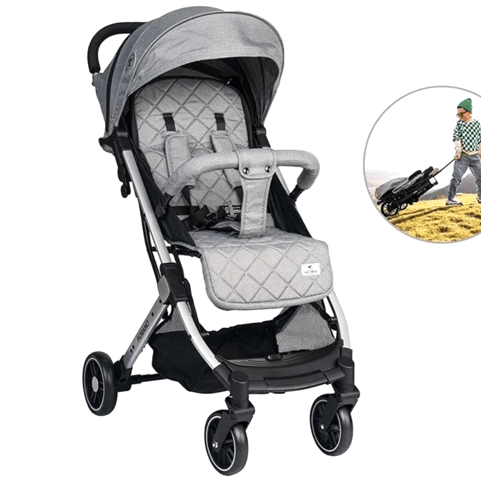 LORELLİ FİORANO LÜX KABİN BOY BEBEK ARABASI (GRİ) - TAŞINABİLİR VE ŞIK TASARIM