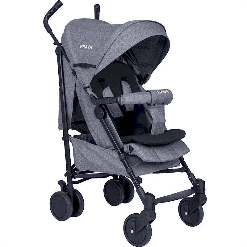 PRAVA LÜX ALÜMİNYUM BASTON BEBEK ARABASI (GRİ) - HAFİF VE DAYANIKLI TASARIM