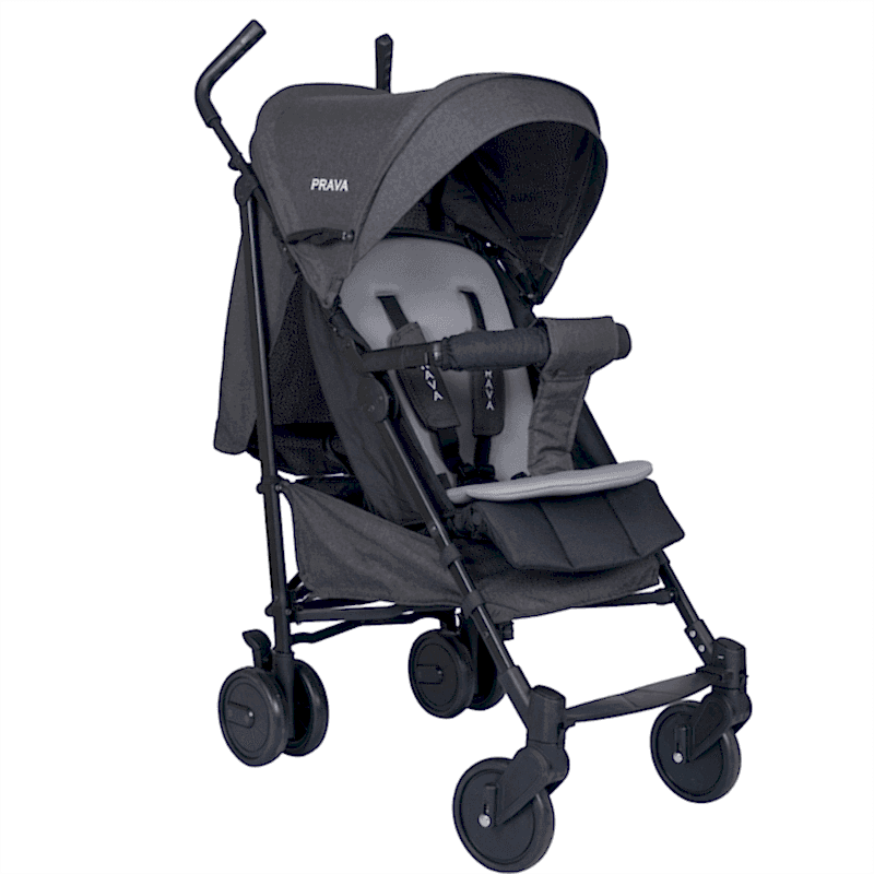 PRAVA LÜX ALÜMİNYUM BASTON BEBEK ARABASI (ANTRASİT) - HAFİF VE ŞIK TASARIM