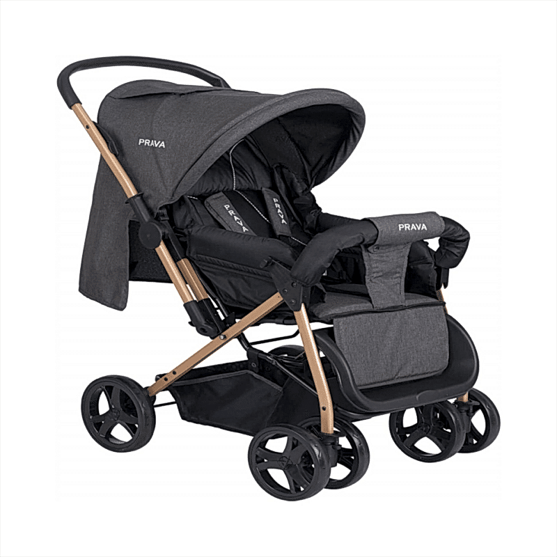 PRAVA P06 ÇİFT YÖN BEBEK ARABASI (FÜME) - FONKSİYONEL VE ŞIK TASARIM