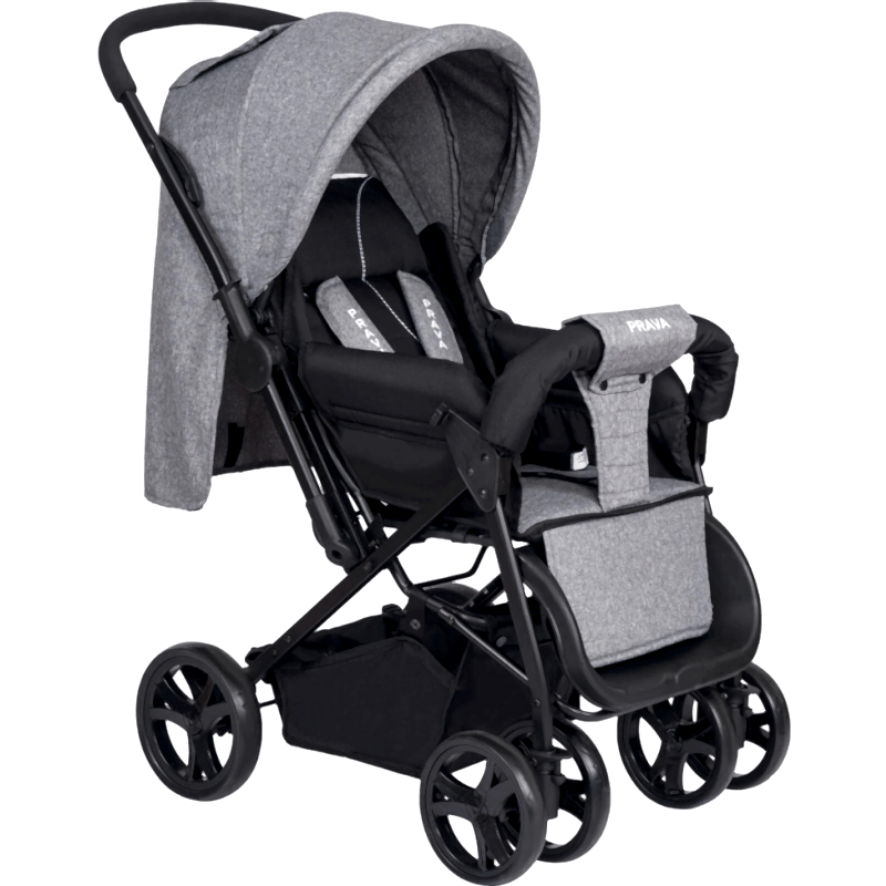 PRAVA P06 ÇİFT YÖN BEBEK ARABASI (GRİ) - ŞIK VE KULLANIŞLI TASARIM