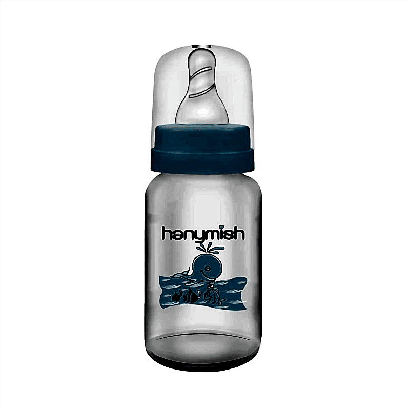 HANYMISH KÜÇÜK PP BİBERON 125 ML ( MAVİ) 0-6 AY