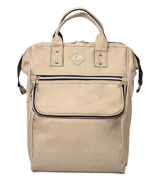 Büyük Boy Anne Bebek Bakım Sırt Çantası ( Krem )