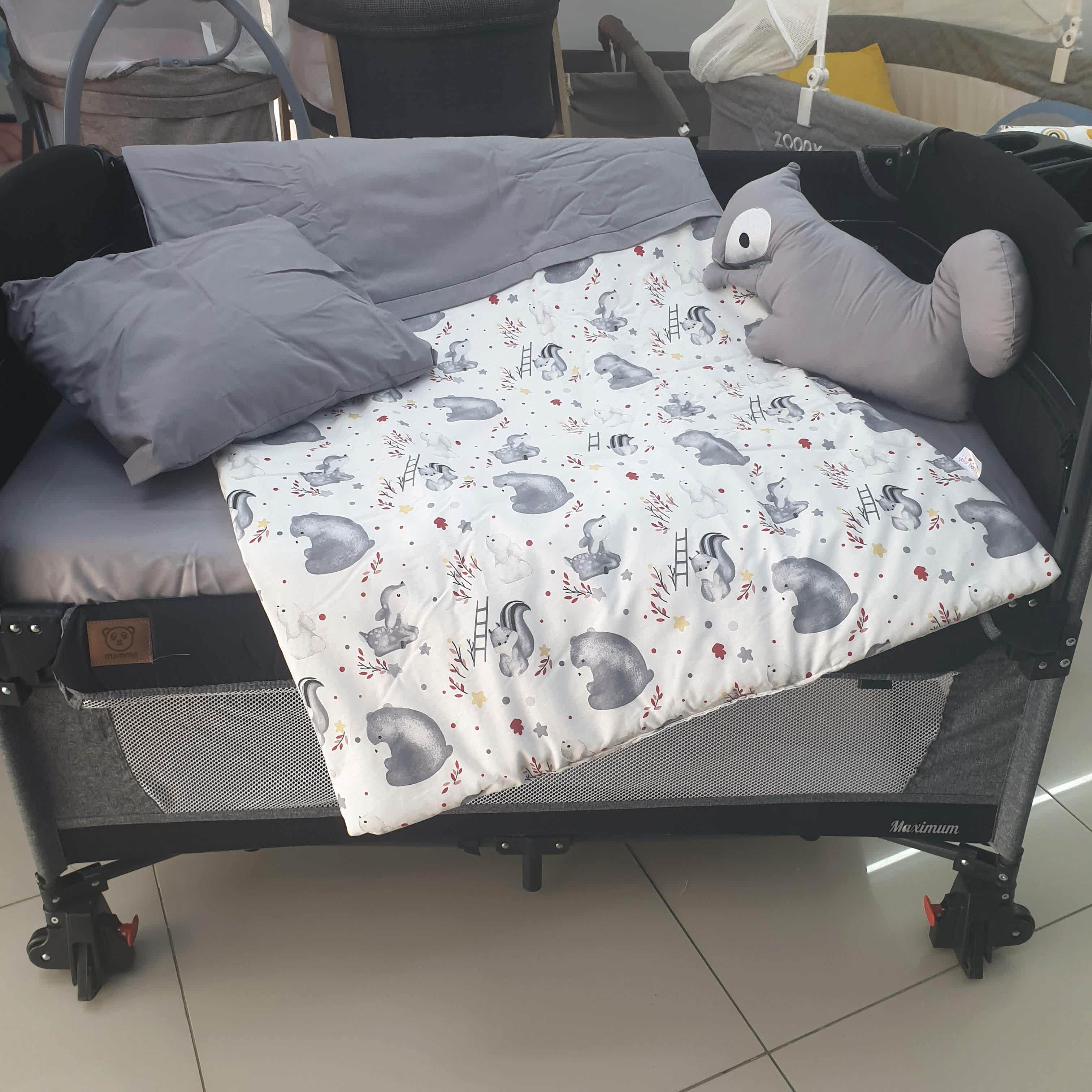 SİNCAP MODEL LÜX 5 PARÇA PARK YATAK UYKU SETİ (GRİ)