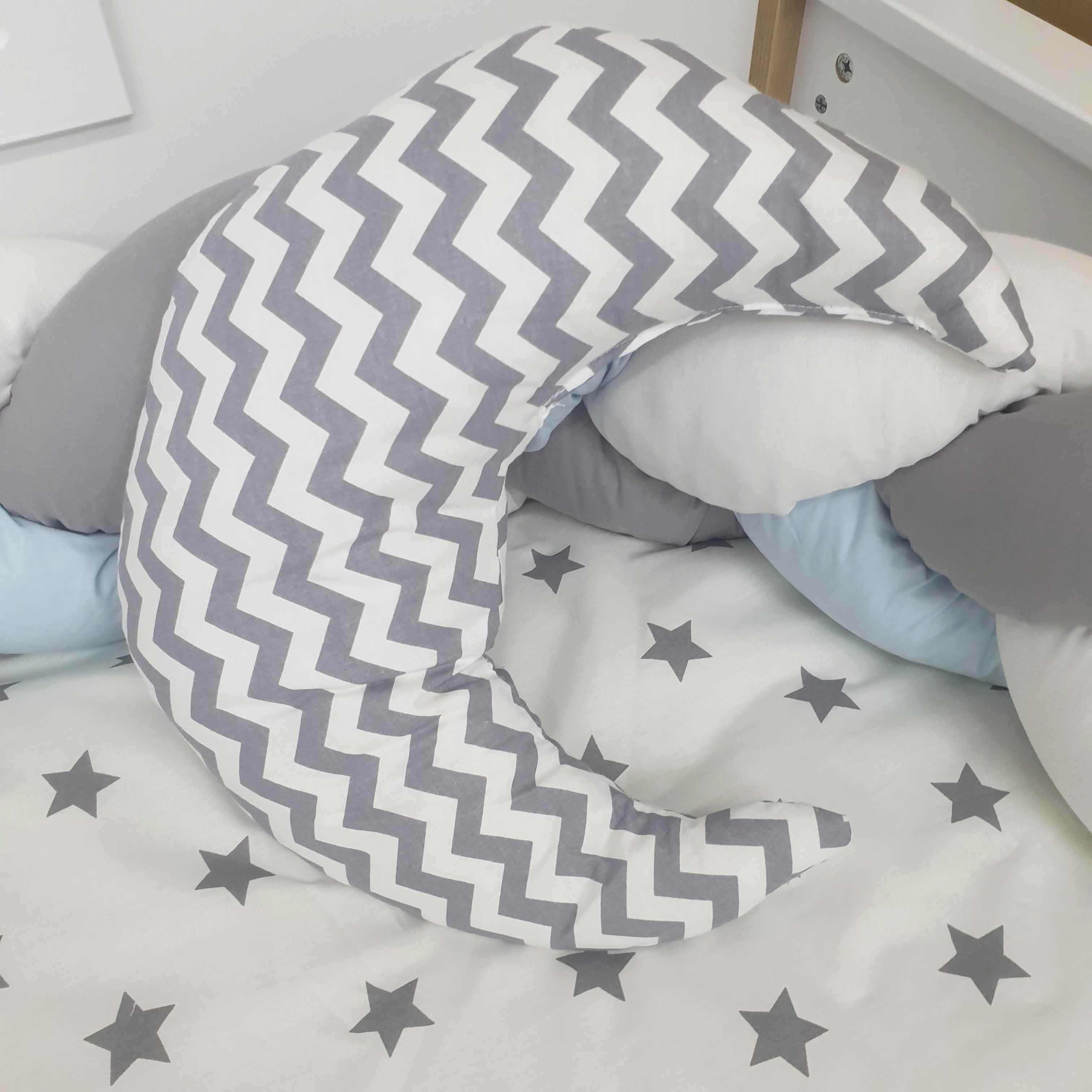 YILDIZLI FİL MODEL LÜX MONTESSORİ UYKU SETİ (MAVİ)